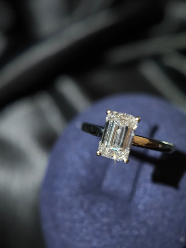 1ct エメラルドカットラボリング