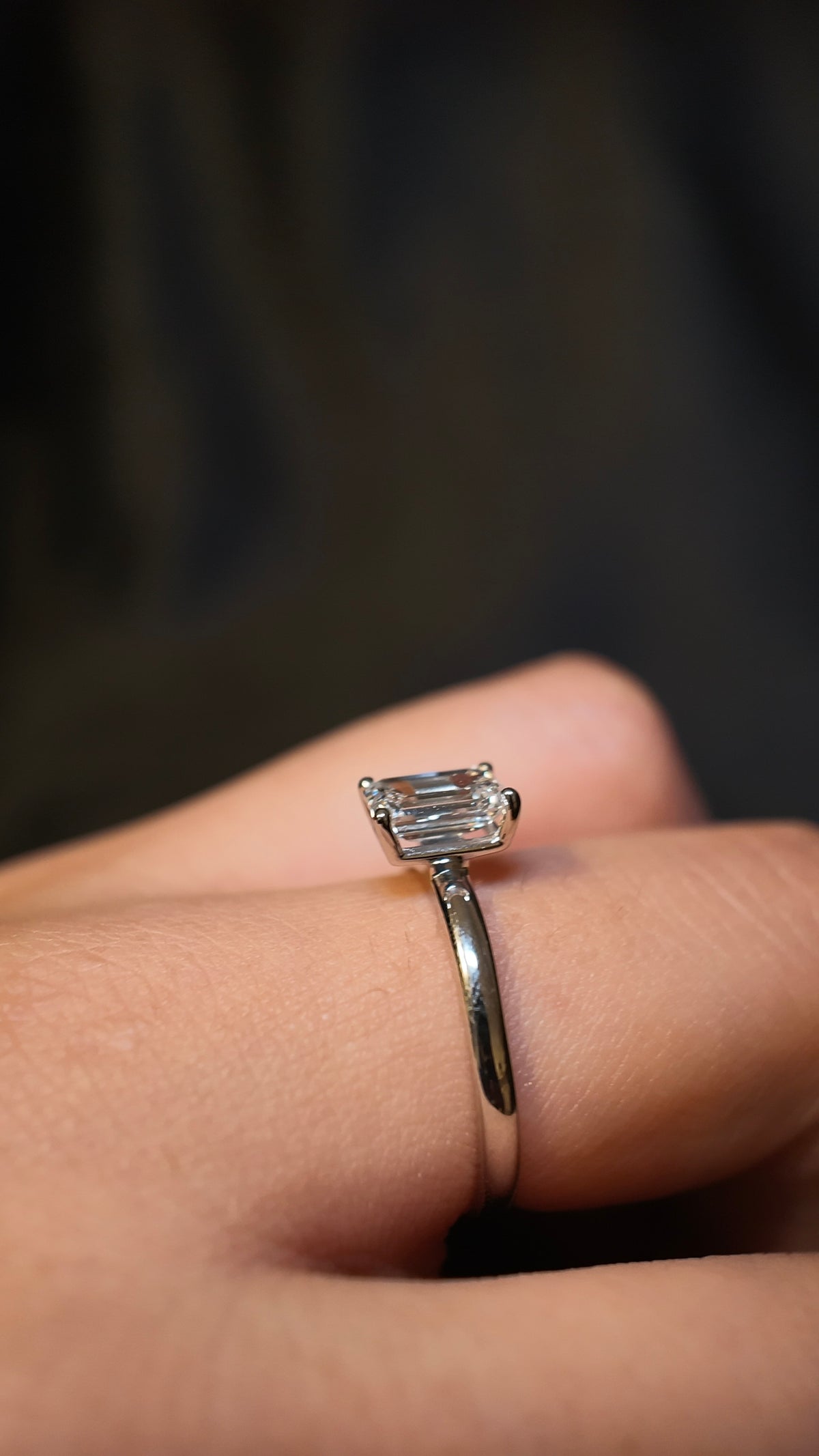 1ct エメラルドカットラボリング